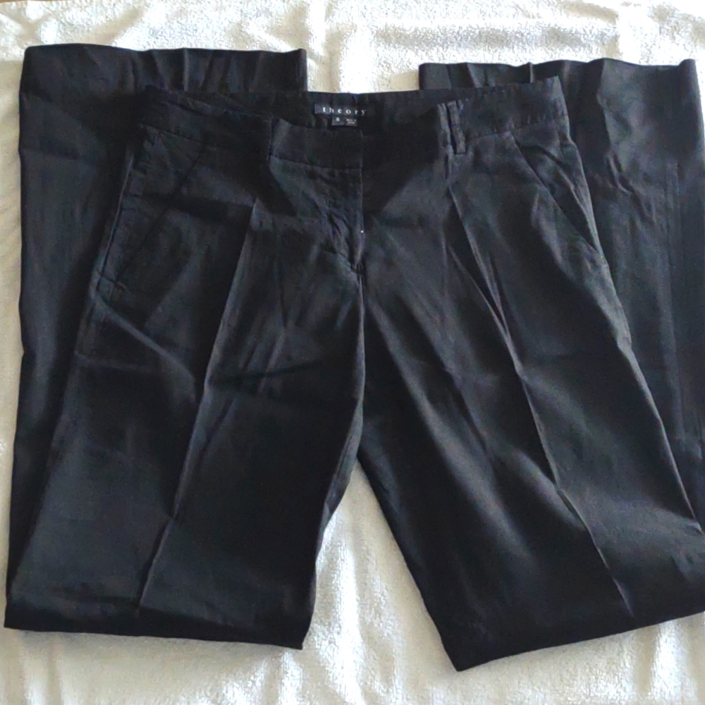 Theory - Linen Black Pants